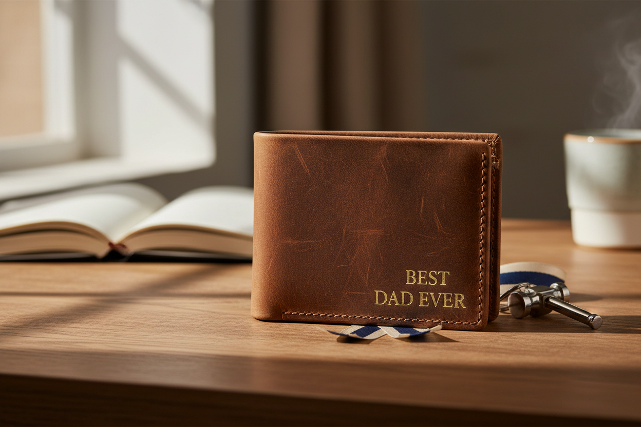 The Perfect Father’s Day Gift: A Personalised Leather Wallet That Lasts a Lifetime