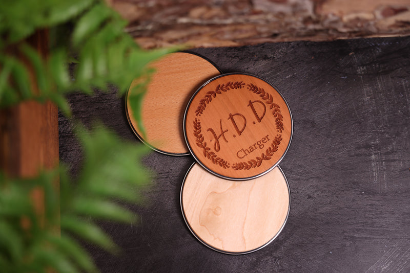 Personalised Engraved 15W Fast Wooden Wireless Charger