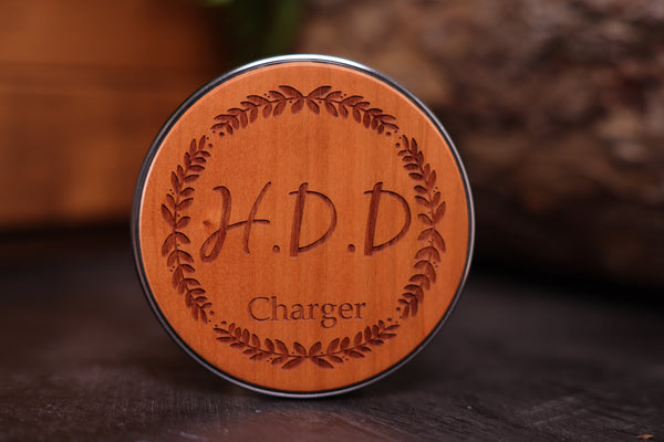 Personalised Engraved 15W Fast Wooden Wireless Charger