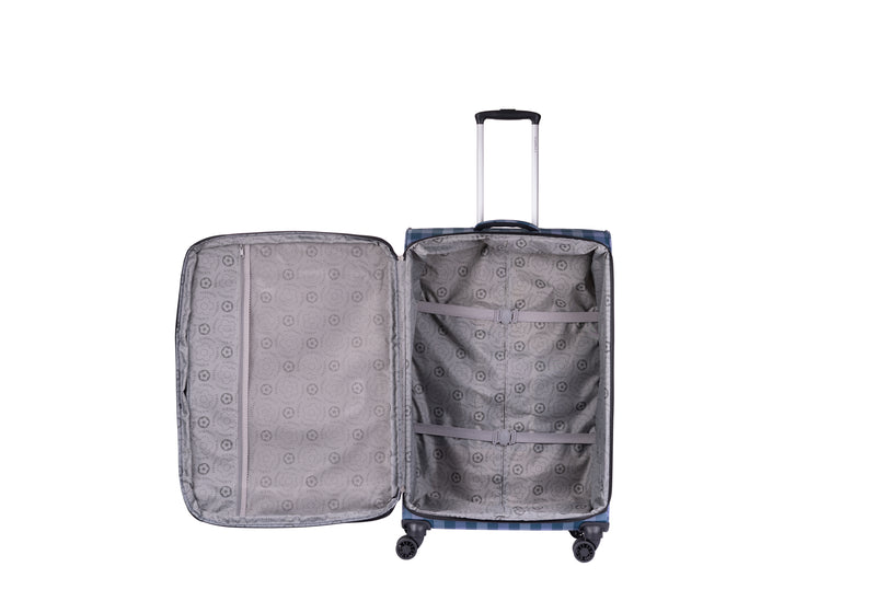 Highbury Polyester Luggage Set with 8 Rolling Spinner/Suitcase Set with 8 Wheels - 71cm / 28 inches, 61cm / 24 inches, 55cm / 20 inches