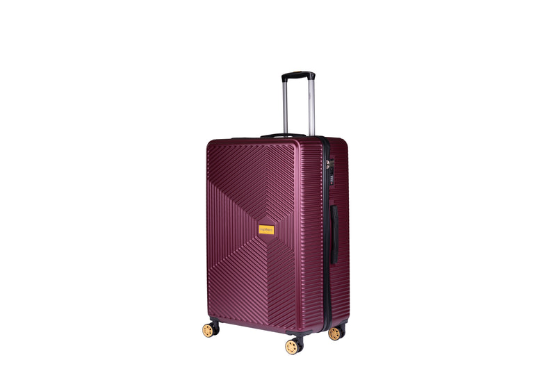 Highbury Burgundy Hardside Luggage Polypropylene Hard-Shell Spinner/Suitcase Set with 8 Wheels - 29 inches, 25 inches, 20 inches