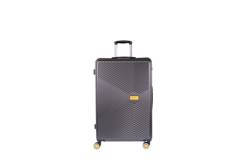 Highbury Dark Grey Hardside Luggage Polypropylene Hard-Shell Spinner/Suitcase Set with 8 Wheels - 29 inches, 25 inches, 20 inches