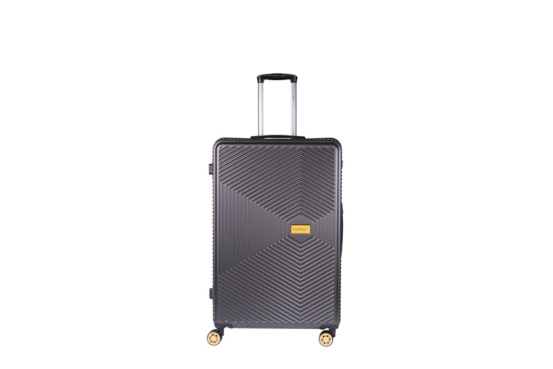 Highbury Dark Grey Hardside Luggage Polypropylene Hard-Shell Spinner/Suitcase Set with 8 Wheels - 29 inches, 25 inches, 20 inches
