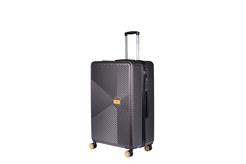 Highbury Dark Grey Hardside Luggage Polypropylene Hard-Shell Spinner/Suitcase Set with 8 Wheels - 29 inches, 25 inches, 20 inches