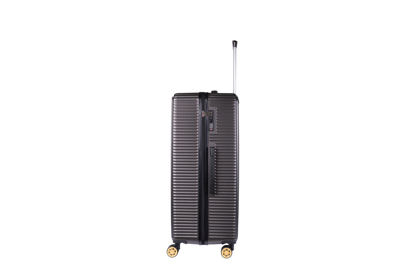 Highbury Dark Grey Hardside Luggage Polypropylene Hard-Shell Spinner/Suitcase Set with 8 Wheels - 29 inches, 25 inches, 20 inches