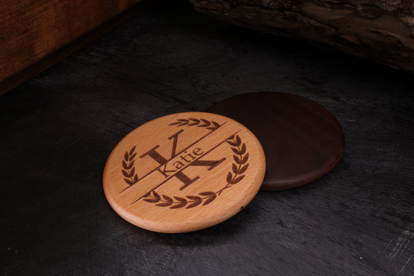 Personalised Engraved 5W Wooden Wireless Charger, Portable Charger