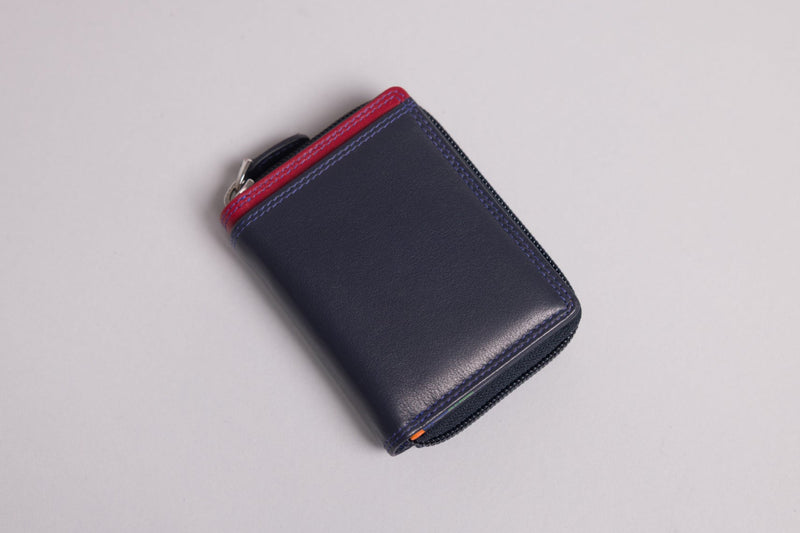 Personalised Engraved Midnight Multi Leather Purse