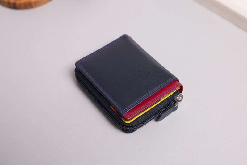 Personalised Engraved Midnight Multi Leather Purse