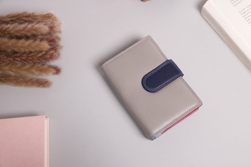 Personalised Engraved Sky Multi Leather Purse