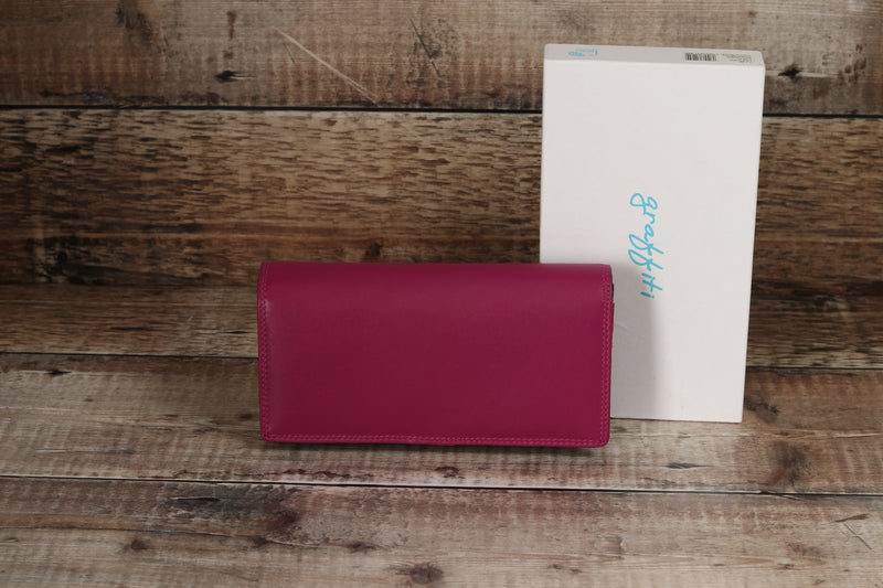 Personalised Engraved China Rose Multi Leather Purse