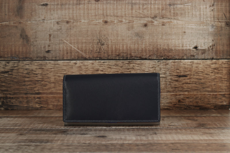 Personalised Engraved Sky Multi Leather Purse