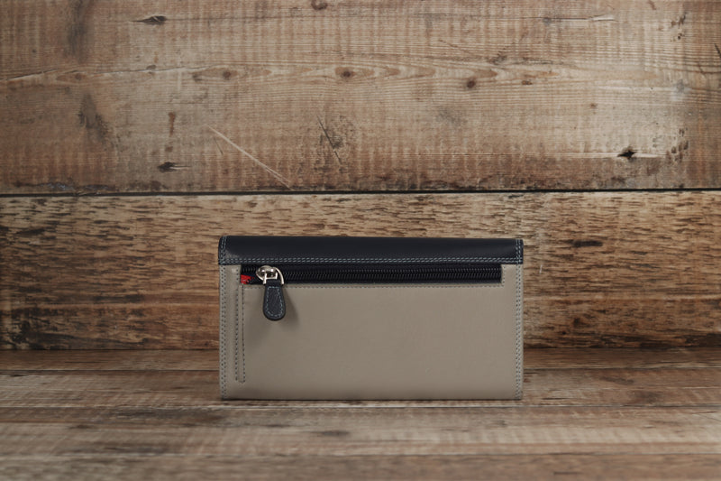Personalised Engraved Sky Multi Leather Purse