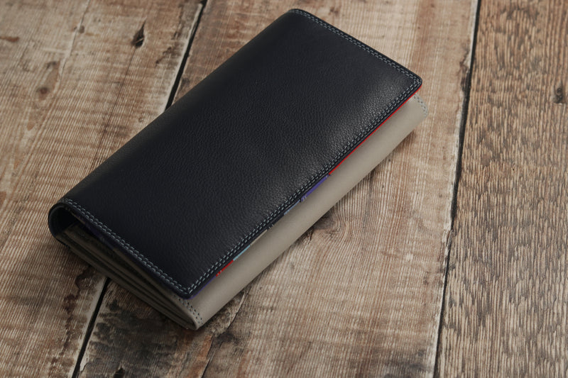 Personalised Engraved Sky Multi Leather Purse