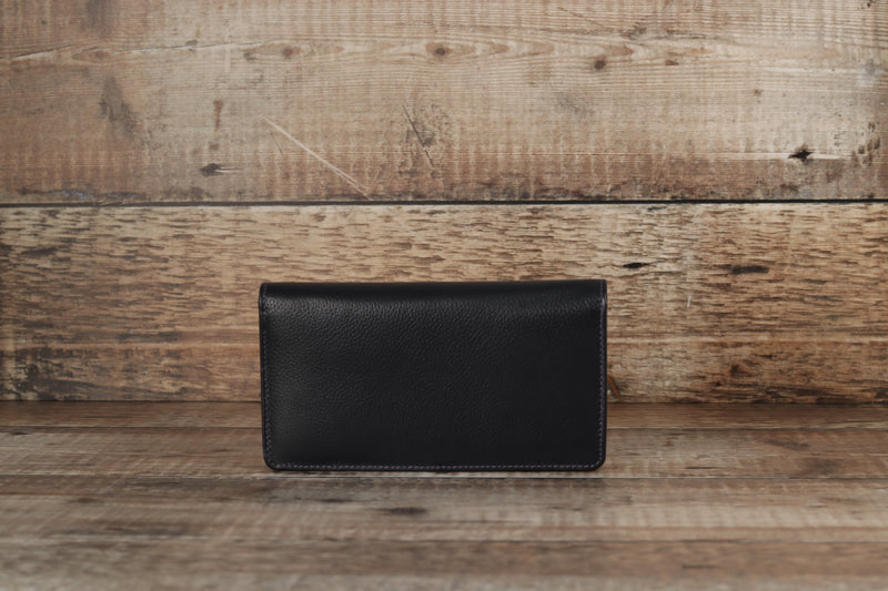 Personalised Engraved Navy Multi Leather Purse