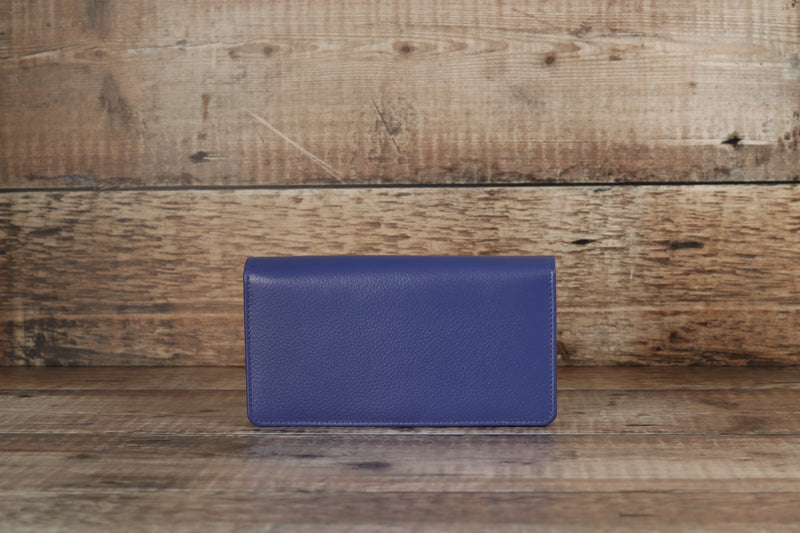 Personalised Engraved Purple Leather Purse