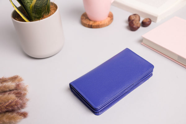 Personalised Engraved Purple Leather Purse