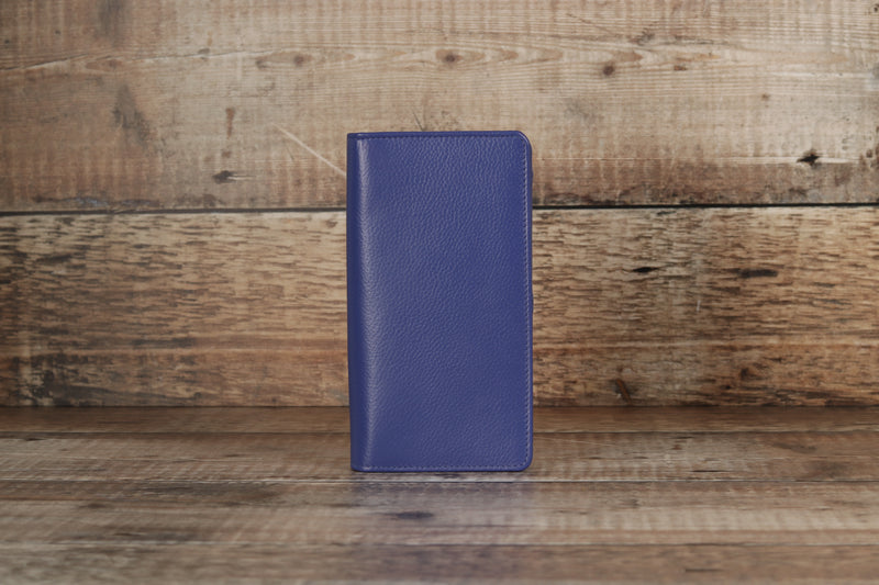 Personalised Engraved Purple Leather Purse