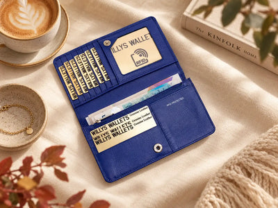 Personalised Purple Leather Purse for Women | RFID Ladies Wallet