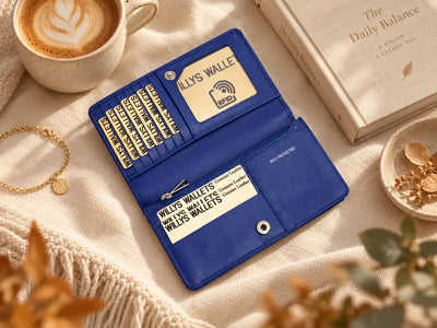 Personalised Purple Leather Purse for Women | RFID Ladies Wallet