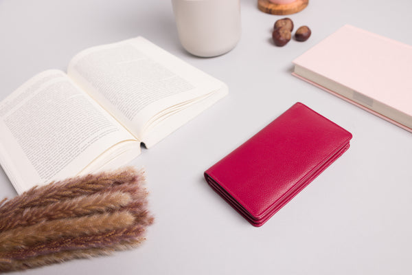 Personalised Engraved Red Leather Purse