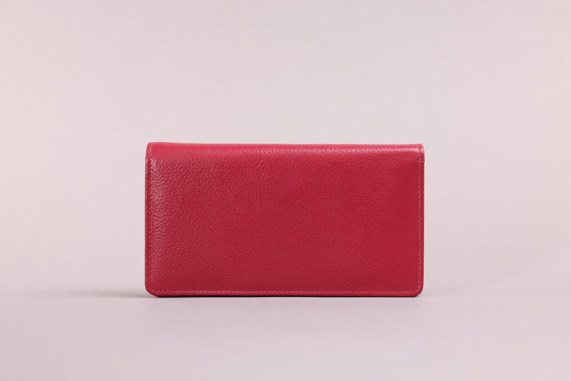 Personalised Engraved Red Leather Purse