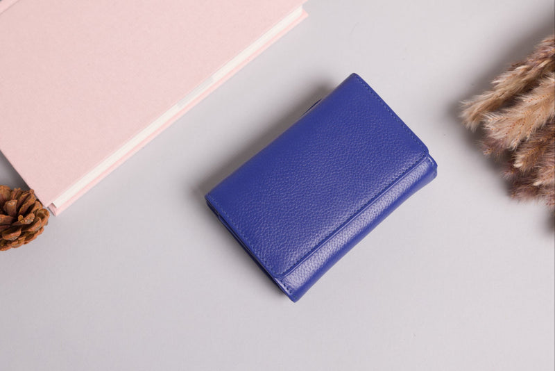 Personalised Engraved Purple Leather Purse