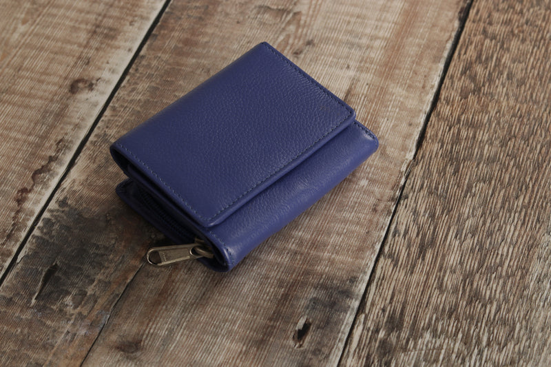 Personalised Engraved Purple Leather Purse