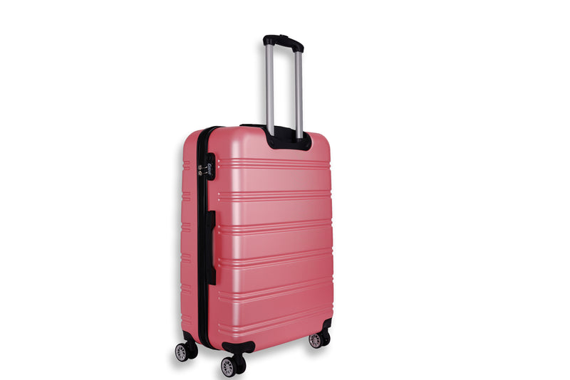 Everest Hardside Luggage ABS Hard-Shell Spinner/Suitcase Set with 8 Wheels - 71cm / 28 inches, 61cm / 24 inches, 55cm / 20 inches 3 Piece Set (20", 24",28")