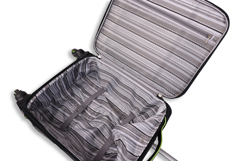 Everest Lightweight Suitcase, Cabin Bag with Handle & 4 Spinning Wheels, Travel Bag