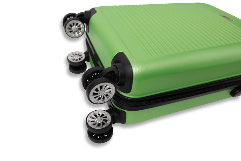 Everest Hardside Luggage ABS Hard-Shell Spinner/Suitcase Set with 8 Wheels - 71cm / 28 inches, 61cm / 24 inches, 55cm / 20 inches 3 Piece Set (20", 24",28")