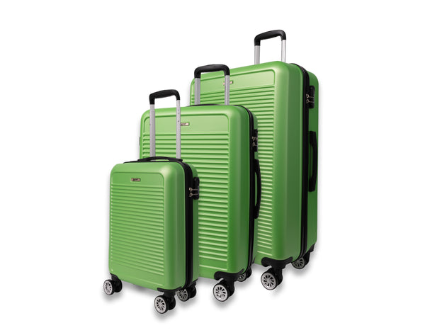 Everest Hardside Luggage ABS Hard-Shell Spinner/Suitcase Set with 8 Wheels - 71cm / 28 inches, 61cm / 24 inches, 55cm / 20 inches 3 Piece Set (20", 24",28")