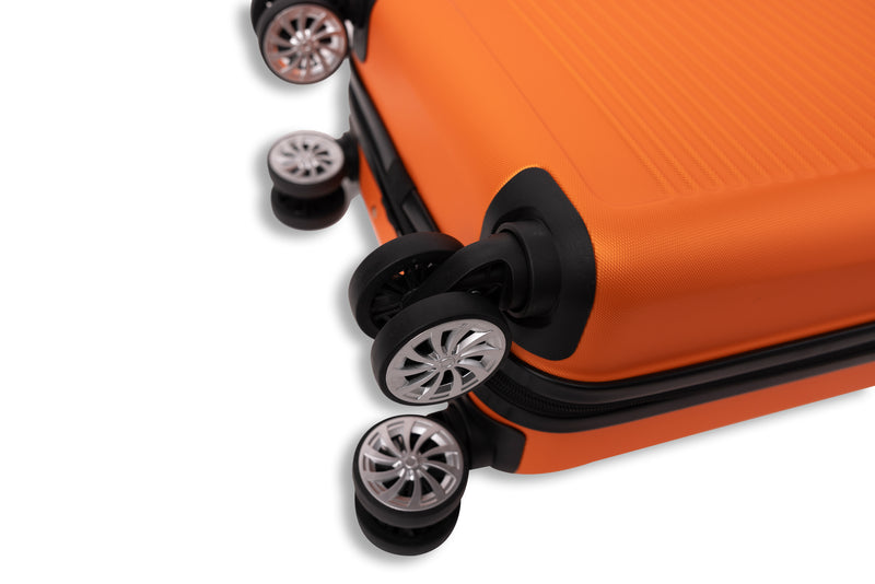 Everest Hardside Luggage ABS Hard-Shell Spinner/Suitcase Set with 8 Wheels - 71cm / 28 inches, 61cm / 24 inches, 55cm / 20 inches 3 Piece Set (20", 24",28")