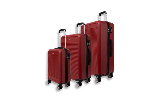 Everest Hardside Luggage ABS Hard-Shell Spinner/Suitcase Set with 8 Wheels - 71cm / 28 inches, 61cm / 24 inches, 55cm / 20 inches 3 Piece Set (20", 24",28")