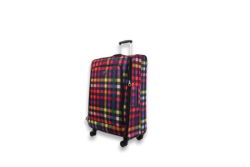 Highbury Polyester Luggage Set with 8 Rolling Spinner/Suitcase Set with 8 Wheels - 71cm / 28 inches, 61cm / 24 inches, 55cm / 18 inches
