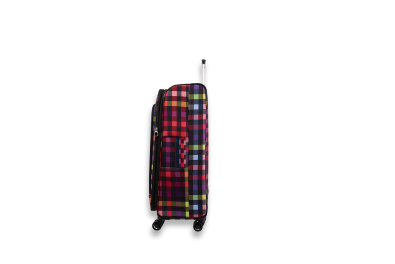 Highbury Polyester Luggage Set with 8 Rolling Spinner/Suitcase Set with 8 Wheels - 71cm / 28 inches, 61cm / 24 inches, 55cm / 18 inches