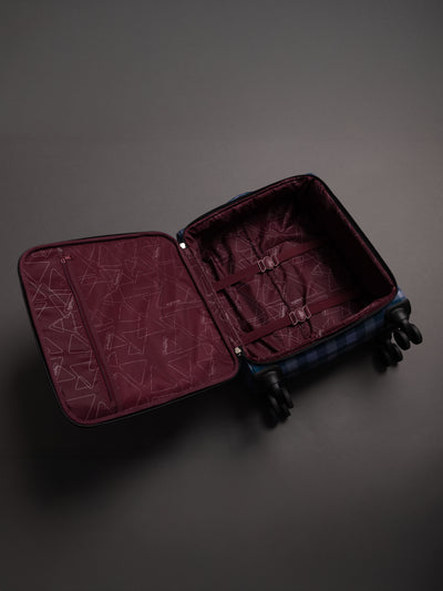 Highbury 3-Piece Luggage Set with 8 Spinner Wheels – Polyester Suitcases 20", 24", 28" (Cabin, Medium & Large)