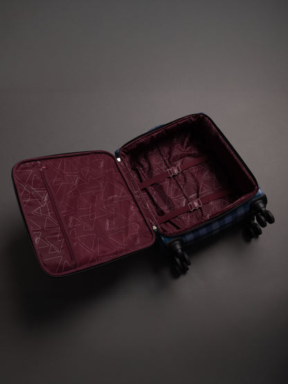 Highbury 3-Piece Luggage Set with 8 Spinner Wheels – Polyester Suitcases 20", 24", 28" (Cabin, Medium & Large)