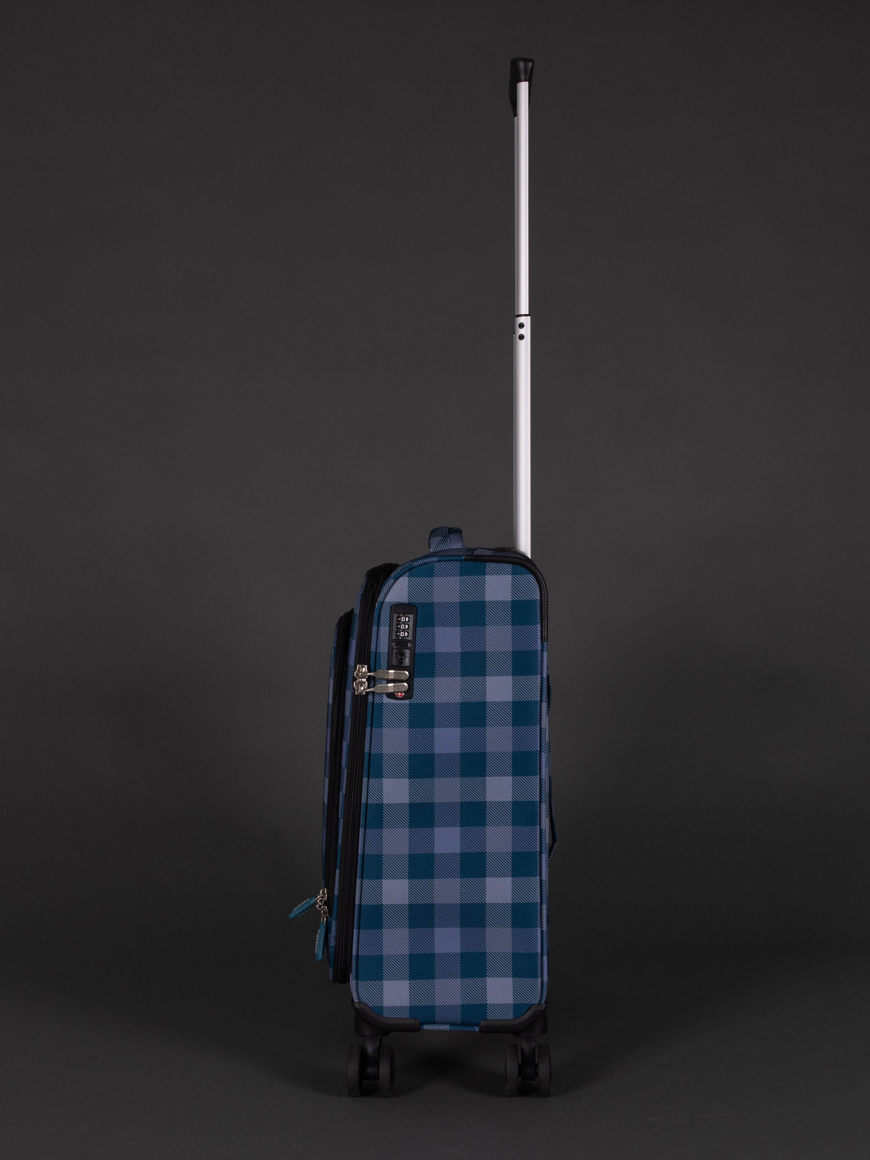 Highbury 3-Piece Luggage Set with 8 Spinner Wheels – Polyester Suitcases 20", 24", 28" (Cabin, Medium & Large)