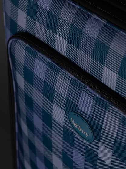 Highbury 3-Piece Luggage Set with 8 Spinner Wheels – Polyester Suitcases 20", 24", 28" (Cabin, Medium & Large)