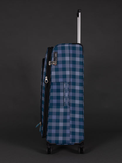 Highbury 3-Piece Luggage Set with 8 Spinner Wheels – Polyester Suitcases 20", 24", 28" (Cabin, Medium & Large)