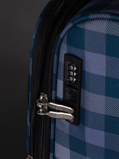 Highbury 3-Piece Luggage Set with 8 Spinner Wheels – Polyester Suitcases 20", 24", 28" (Cabin, Medium & Large)