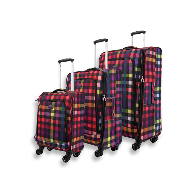 Highbury Polyester Luggage Set with 8 Rolling Spinner Suitcase Set