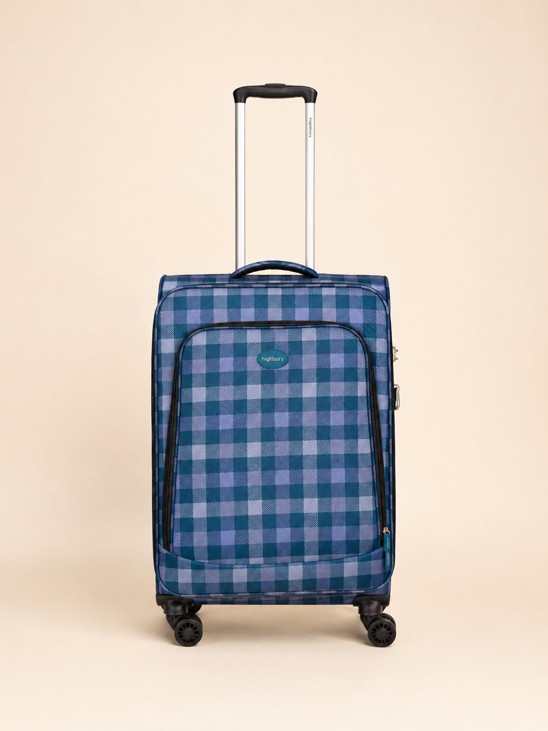 Highbury 3-Piece Luggage Set with 8 Spinner Wheels – Polyester Suitcases 20", 24", 28" (Cabin, Medium & Large)