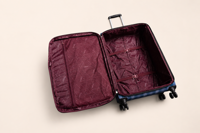 Highbury 3-Piece Luggage Set with 8 Spinner Wheels – Polyester Suitcases 20", 24", 28" (Cabin, Medium & Large)