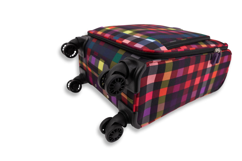 Highbury Polyester Luggage Set with 8 Rolling Spinner/Suitcase Set with 8 Wheels - 71cm / 28 inches, 61cm / 24 inches, 55cm / 18 inches