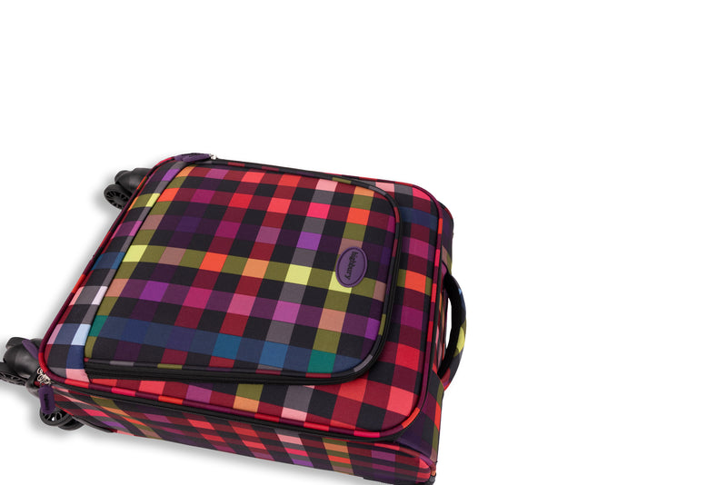 Highbury Polyester Luggage Set with 8 Rolling Spinner/Suitcase Set with 8 Wheels - 71cm / 28 inches, 61cm / 24 inches, 55cm / 18 inches
