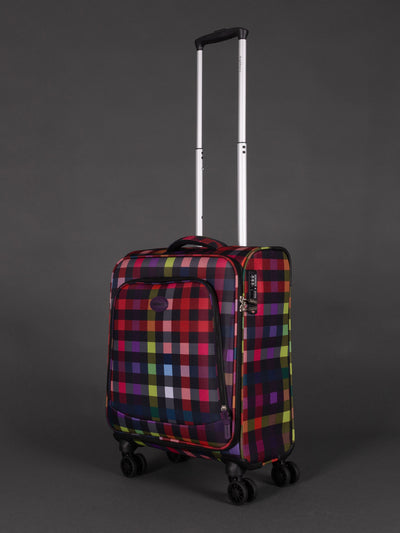 "20 inch cabin suitcase with 8 spinner wheels"