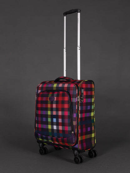 "20 inch cabin suitcase with 8 spinner wheels"