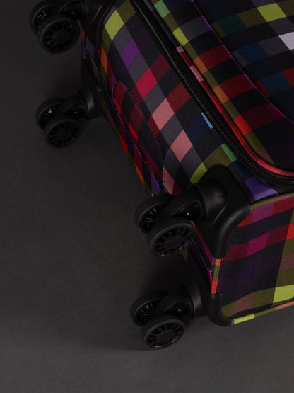 Highbury 3-Piece Luggage Set with 8 Spinner Wheels – Polyester Suitcases 20", 24", 28" (Cabin, Medium & Large)