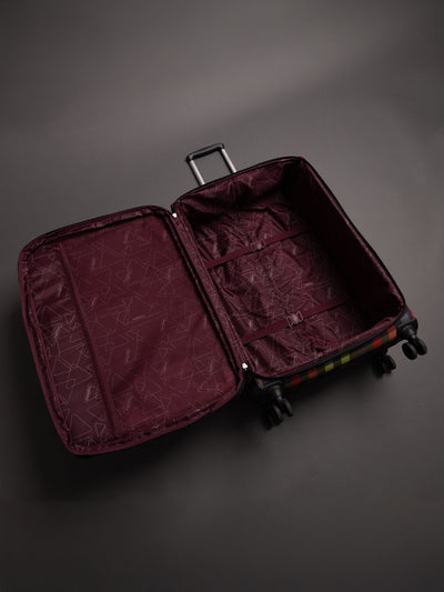 Highbury 3-Piece Luggage Set with 8 Spinner Wheels – Polyester Suitcases 20", 24", 28" (Cabin, Medium & Large)